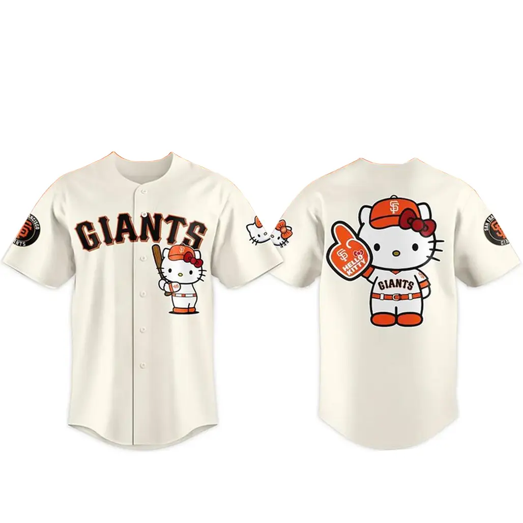 San Francisco Giants 2026 Hello Kitty Night Baseball Jersey - Tazila
