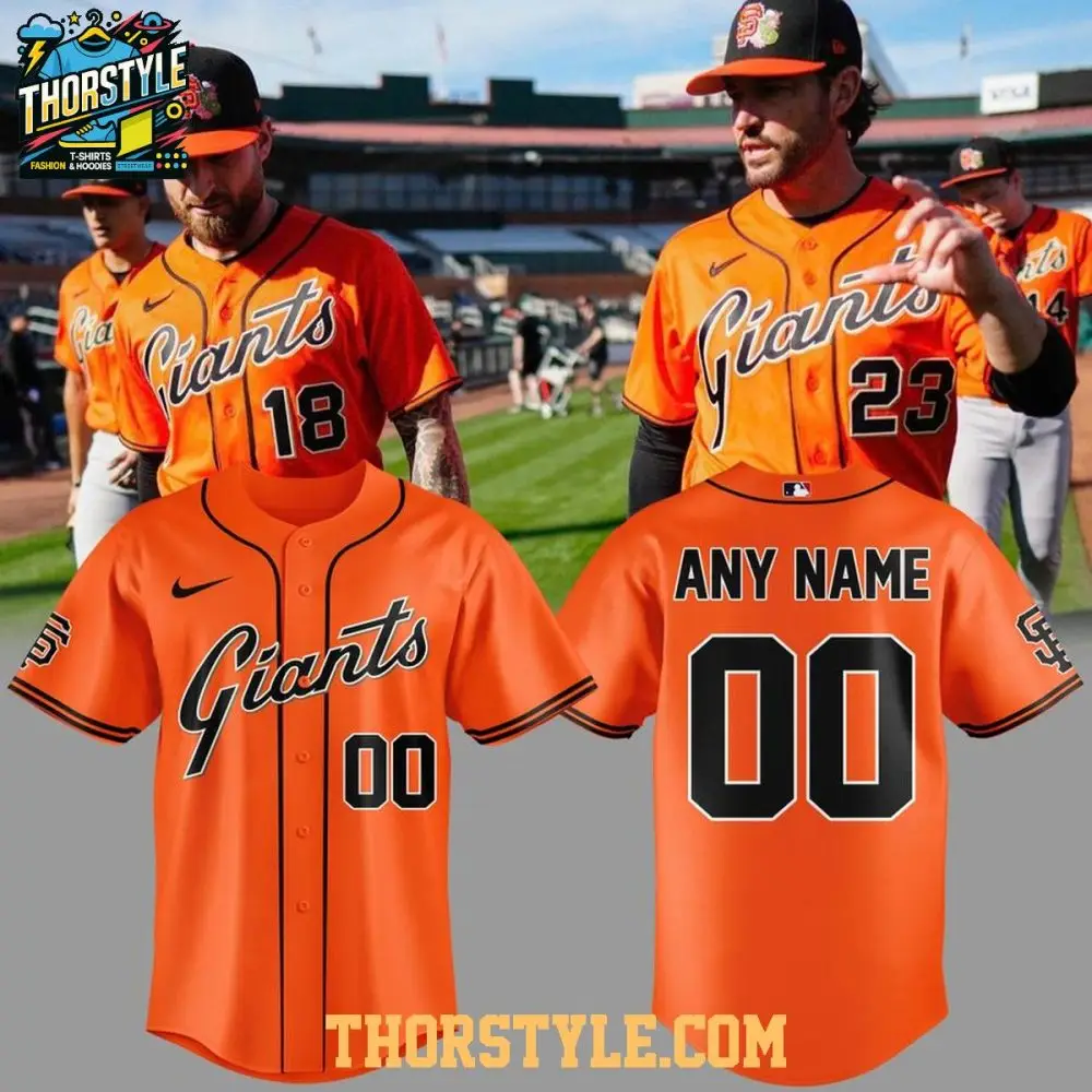 San Francisco Giants 2026 True Orange Team Personalized Baseball Jersey San Francisco Giants 2026 True Orange Team Personalized Baseball Jersey - Image 1