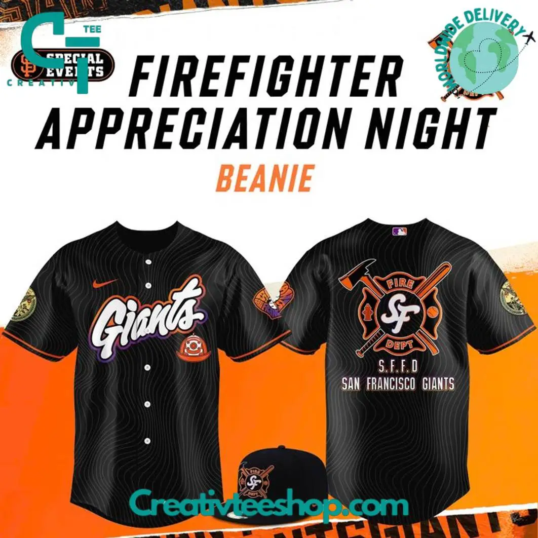 San Francisco Giants City Edition X 2025 Firefighter Appreciation Night Special Baseball Jersey