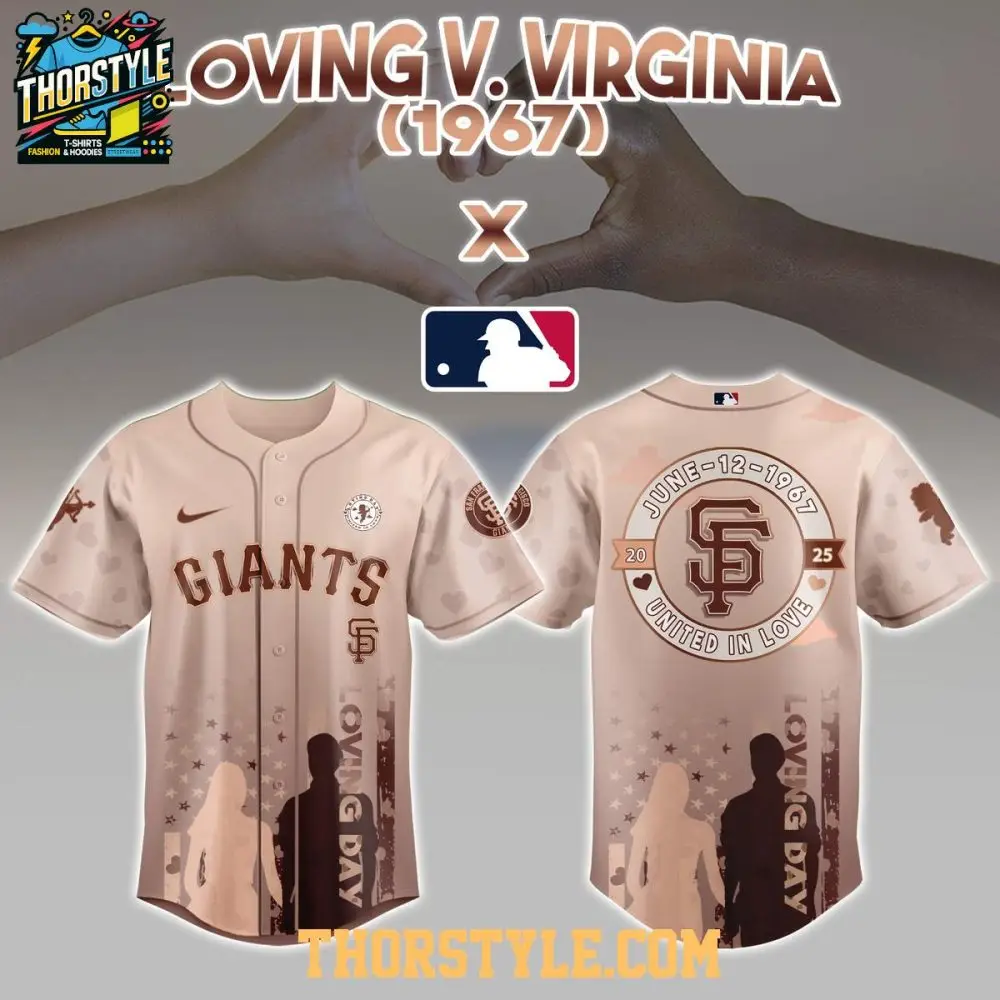 San Francisco Giants Happy Loving Day 1967-2025 Loving Virginia Baseball Jersey San Francisco Giants Happy Loving Day 1967-2025 Loving Virginia Baseball Jersey - Image 1