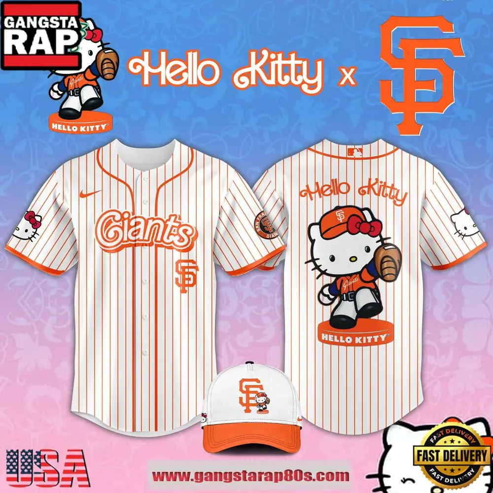 San Francisco Giants Hello Kitty Night 2026 MLB Edition Baseball Jersey Shirt