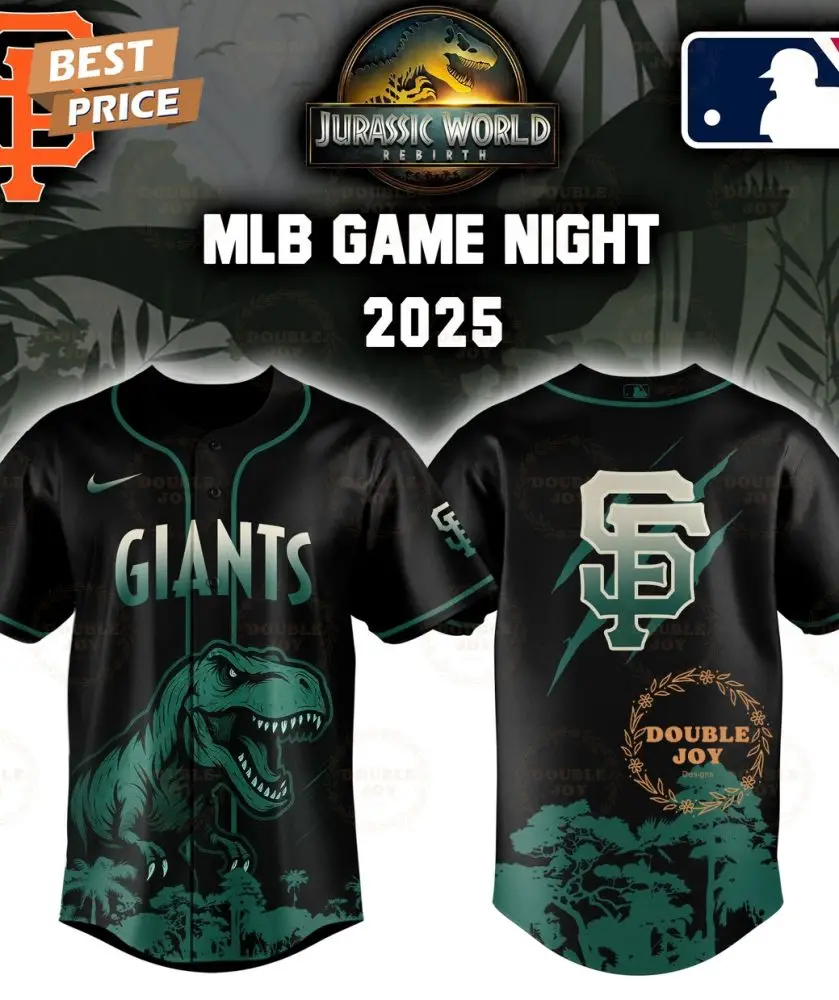 San Francisco Giants Jurassic World Rebirth Game Night 2025 Special Edition Baseball Jersey