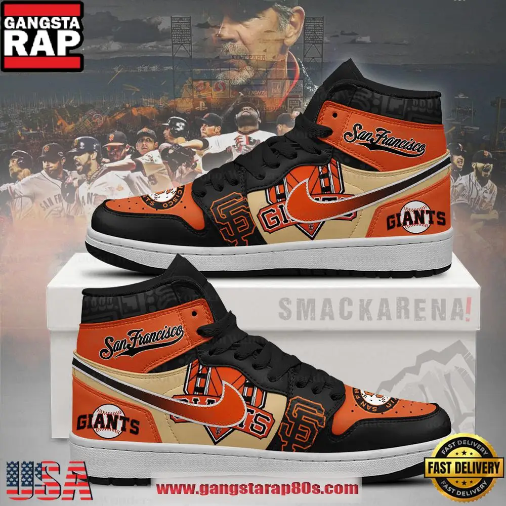 San Francisco Giants MLB Trending Sneakers Air Jordan 1 High Top Shoes