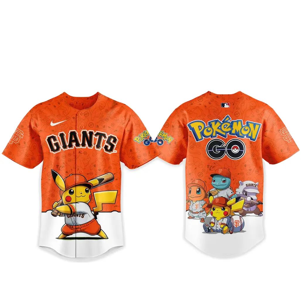 San Francisco Giants Pokemon Go Night 2026 Game Baseball Jersey - Tazila