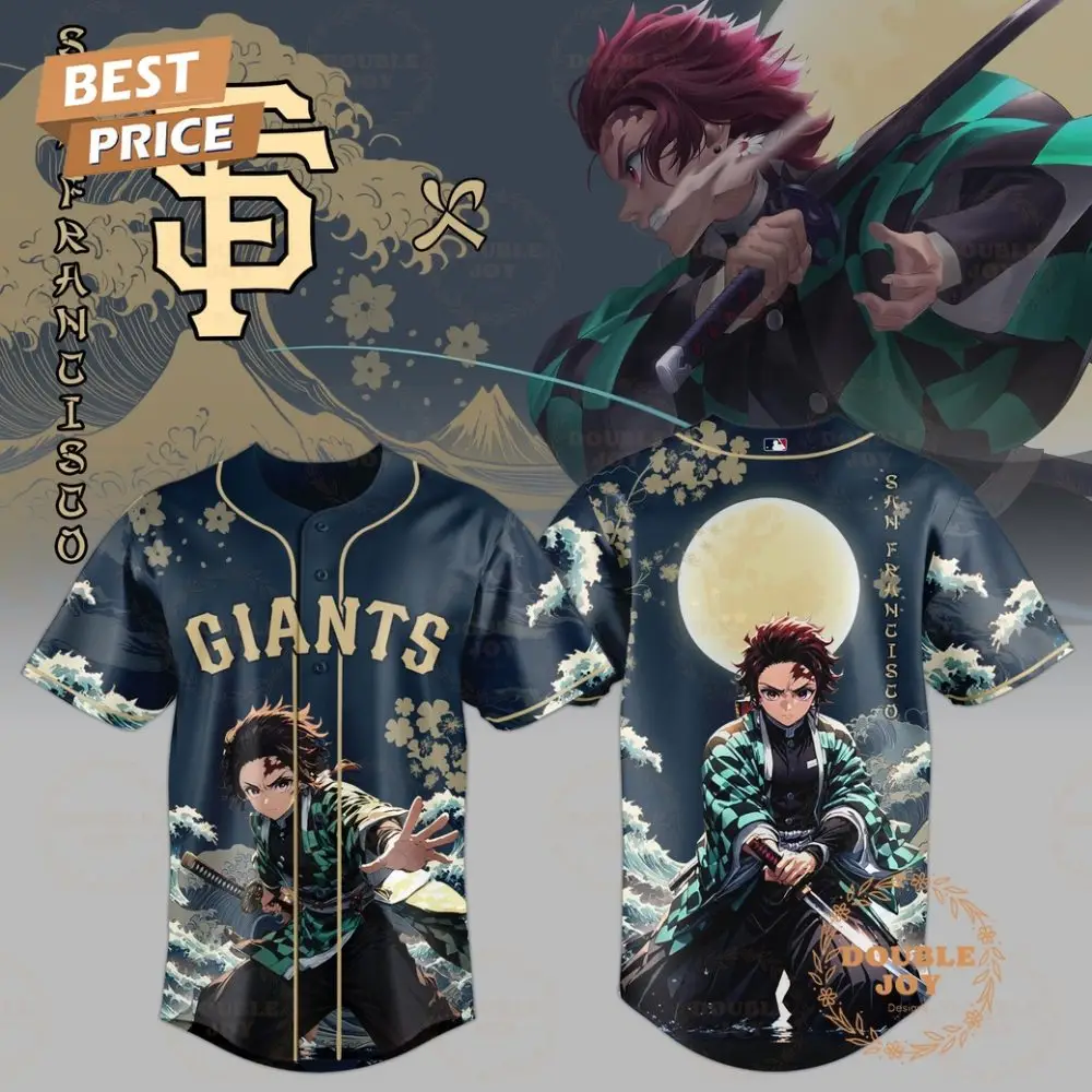 San Francisco Giants Tanjiro Kamado X Demon Slayer: Kimetsu No Yaiba 2025 Limited Edition Baseball Jersey