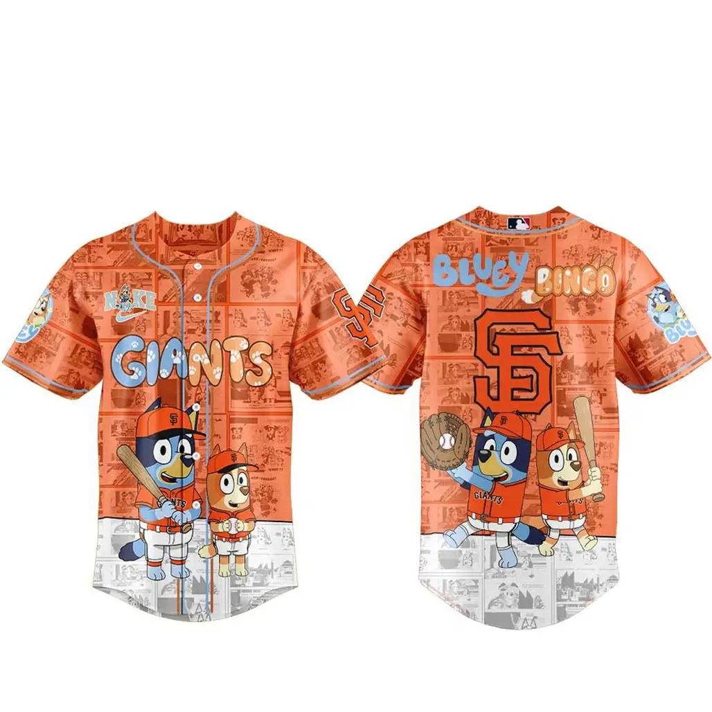 San Francisco Giants x Bluey And Bingo 2026 Night Baseball Jersey - Tazila