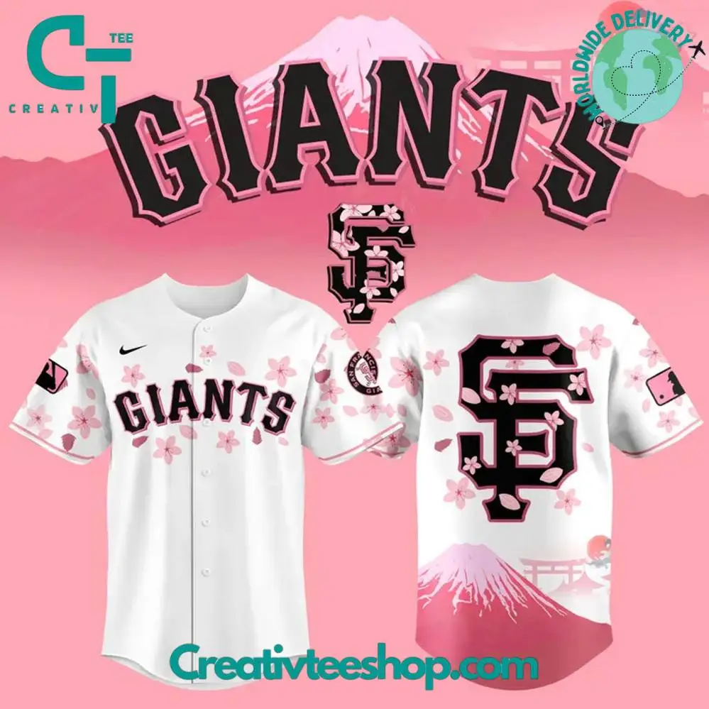 San Francisco Giants X Cherry Blossom Special Baseball Jersey