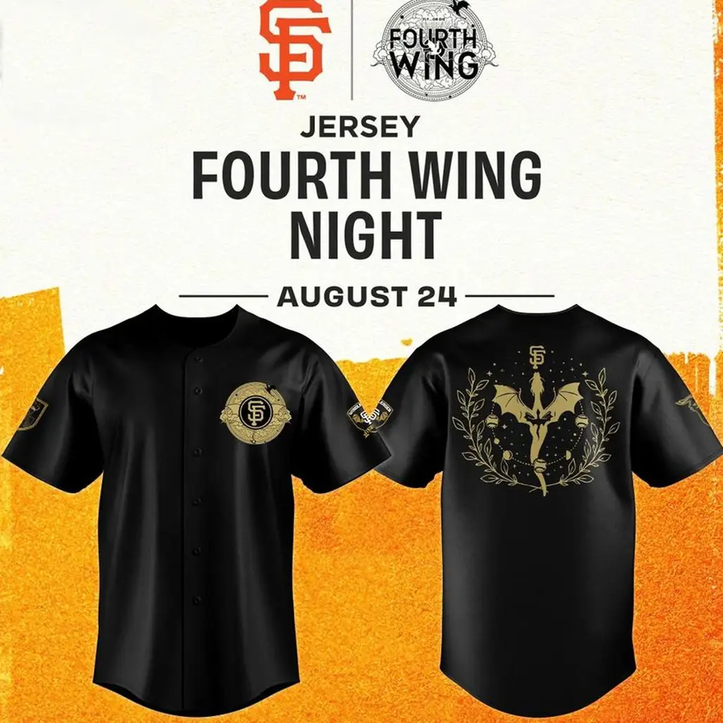 San Francisco Giants x Fourth Wing Night 2026 Baseball Jersey - Tazila