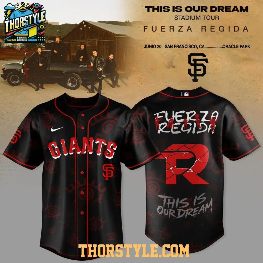 San Francisco Giants X Fuerza Regida This Is Our Dream Stadium Tour 2026 Baseball Jersey