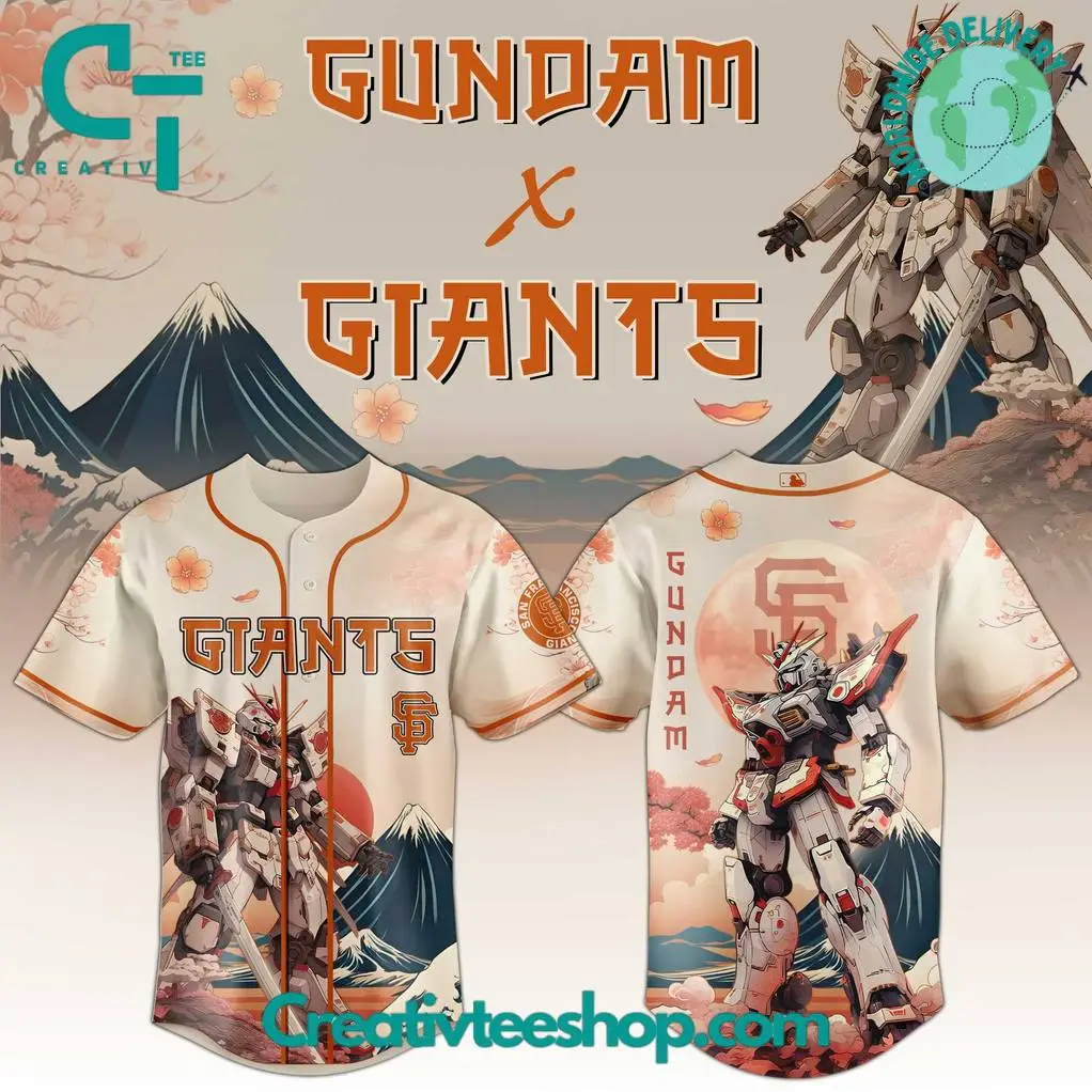 San Francisco Giants X Gundam Japan Edition 2025 Special Baseball Jersey