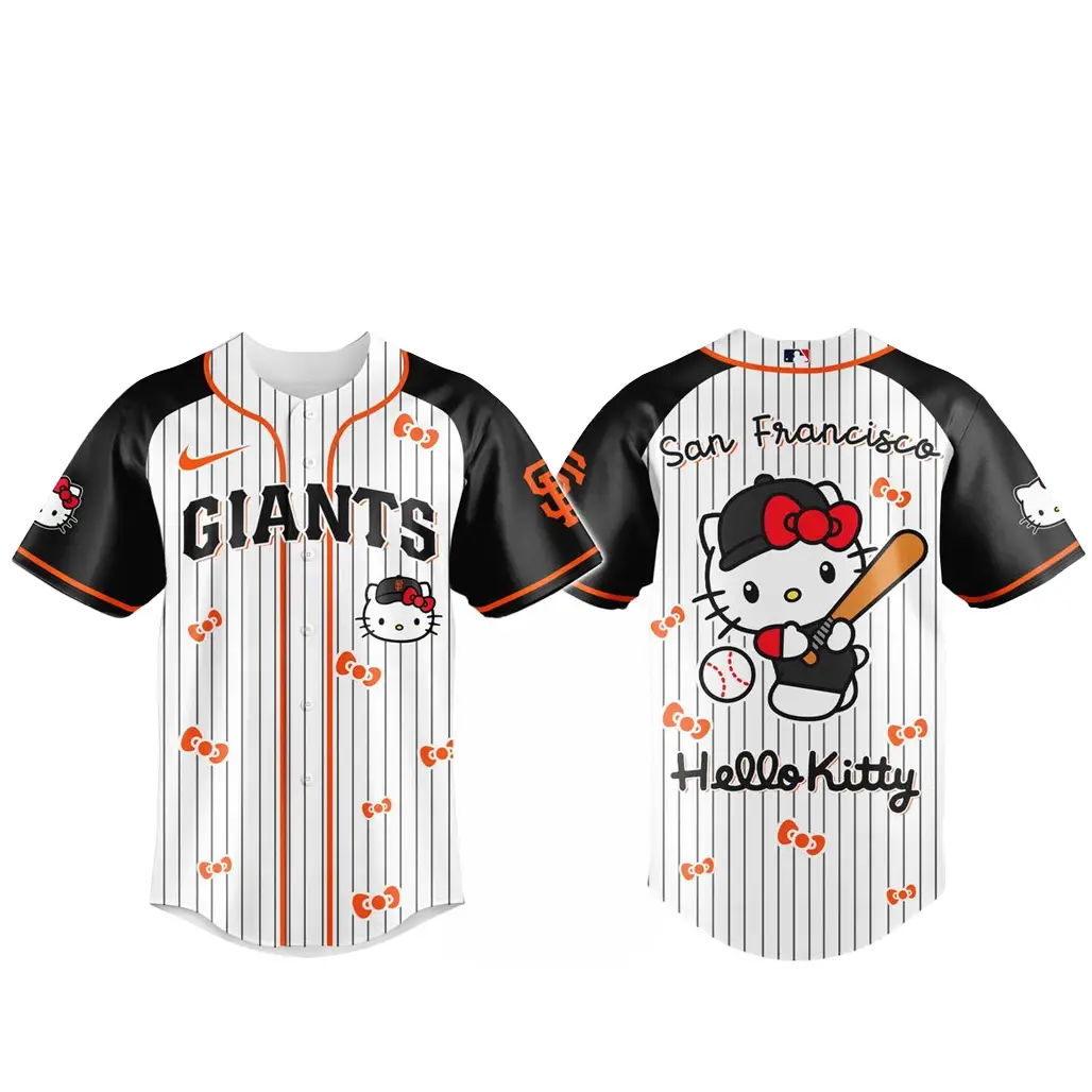 San Francisco Giants x Hello Kitty 2026 And Sanrio World Baseball Jersey - Tazila