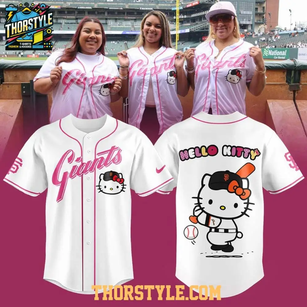 San Francisco Giants X Hello Kitty Night 2026 Personalized Baseball Jersey