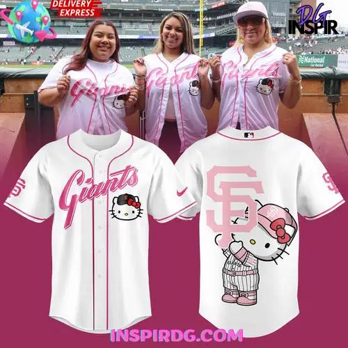 San Francisco Giants X Hello Kitty Pink Game Day Limited Jersey