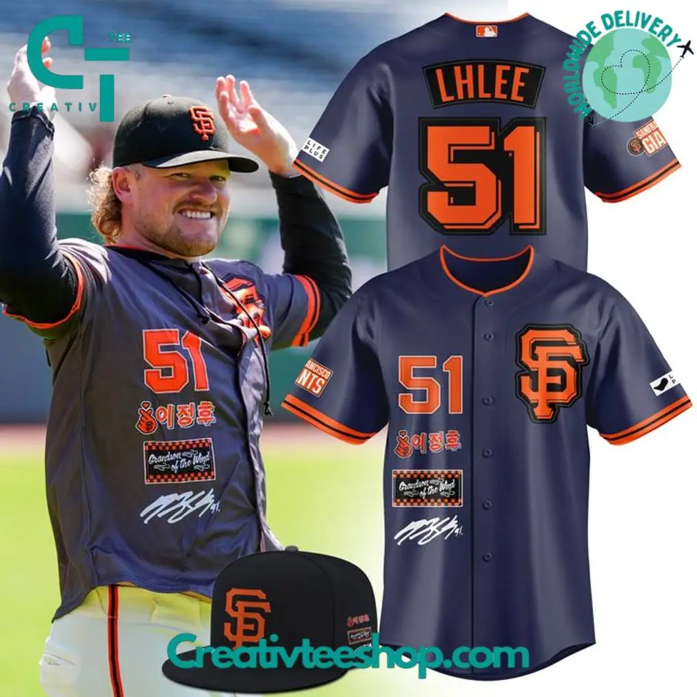 San Francisco Giants X Junghoo Lee #51 Special Edition Baseball Jersey San Francisco Giants X Junghoo Lee #51 Special Edition Baseball Jersey - Image 1