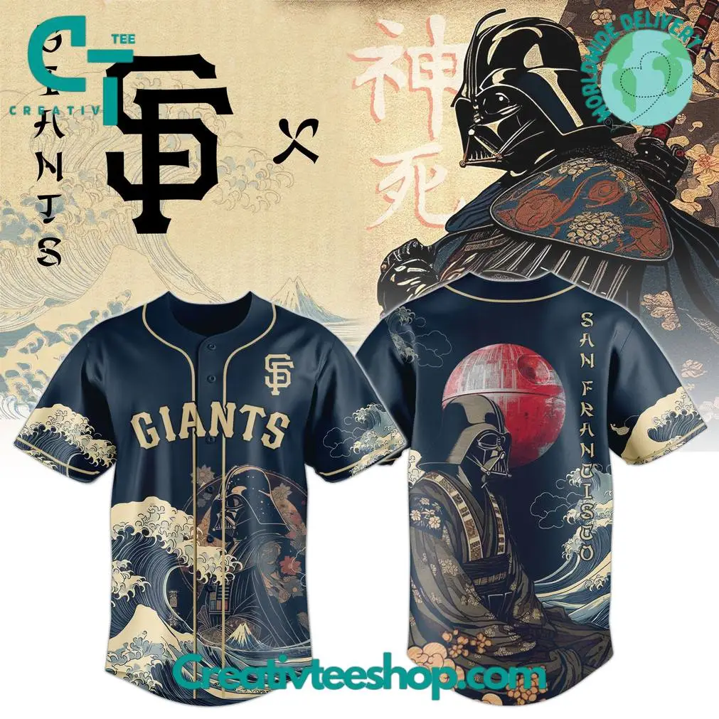 San Francisco Giants X Lord Vader Japan Edition 2025 Baseball Jersey
