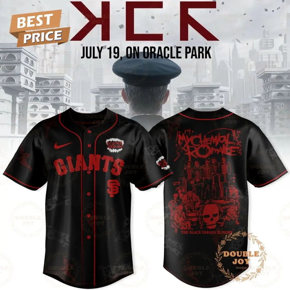 San Francisco Giants X My Chemical Romance Long Live The Black Parade 2025 Limited Edition Baseball Jersey