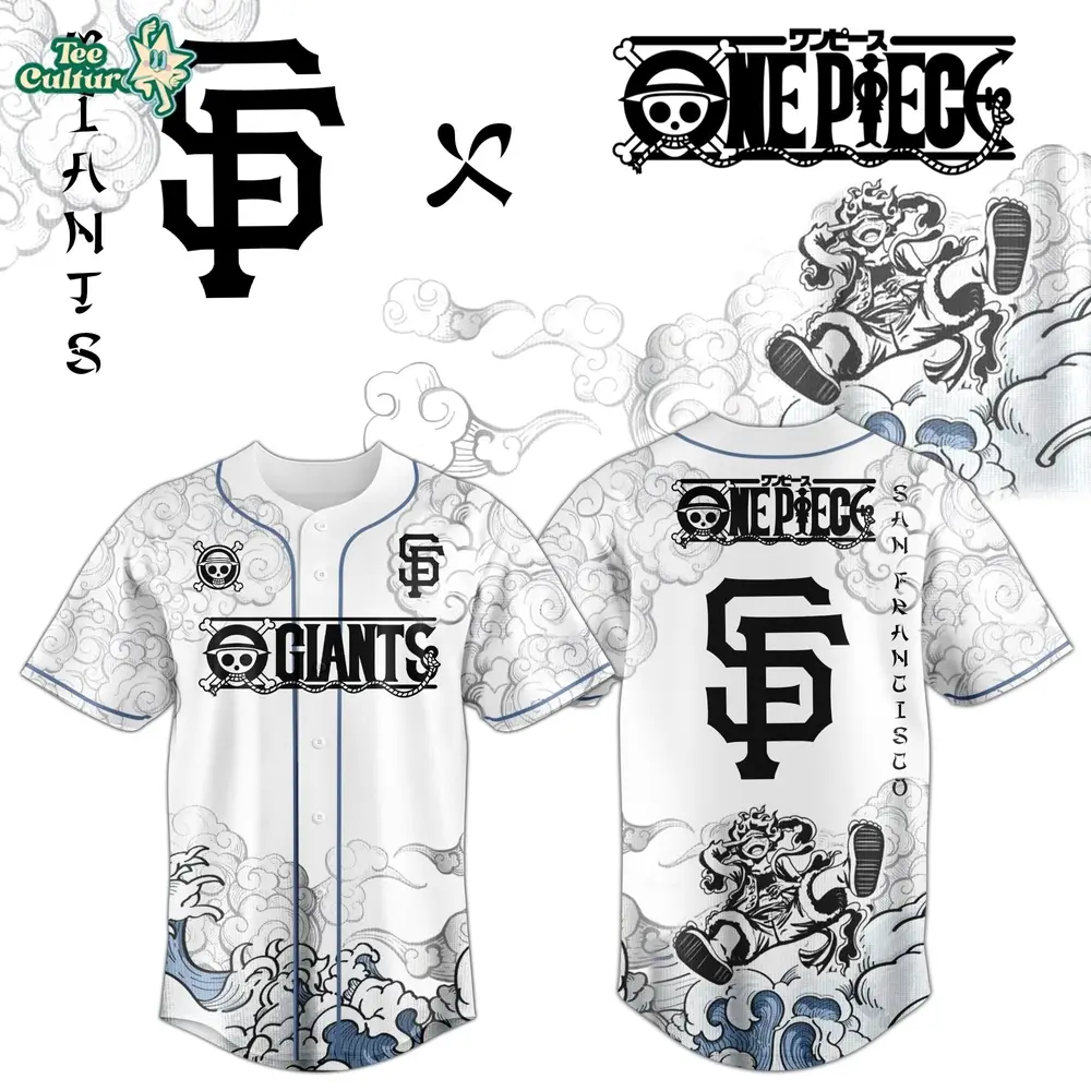 San Francisco Giants x One Piece Jersey 2026 Luffy Gear 5