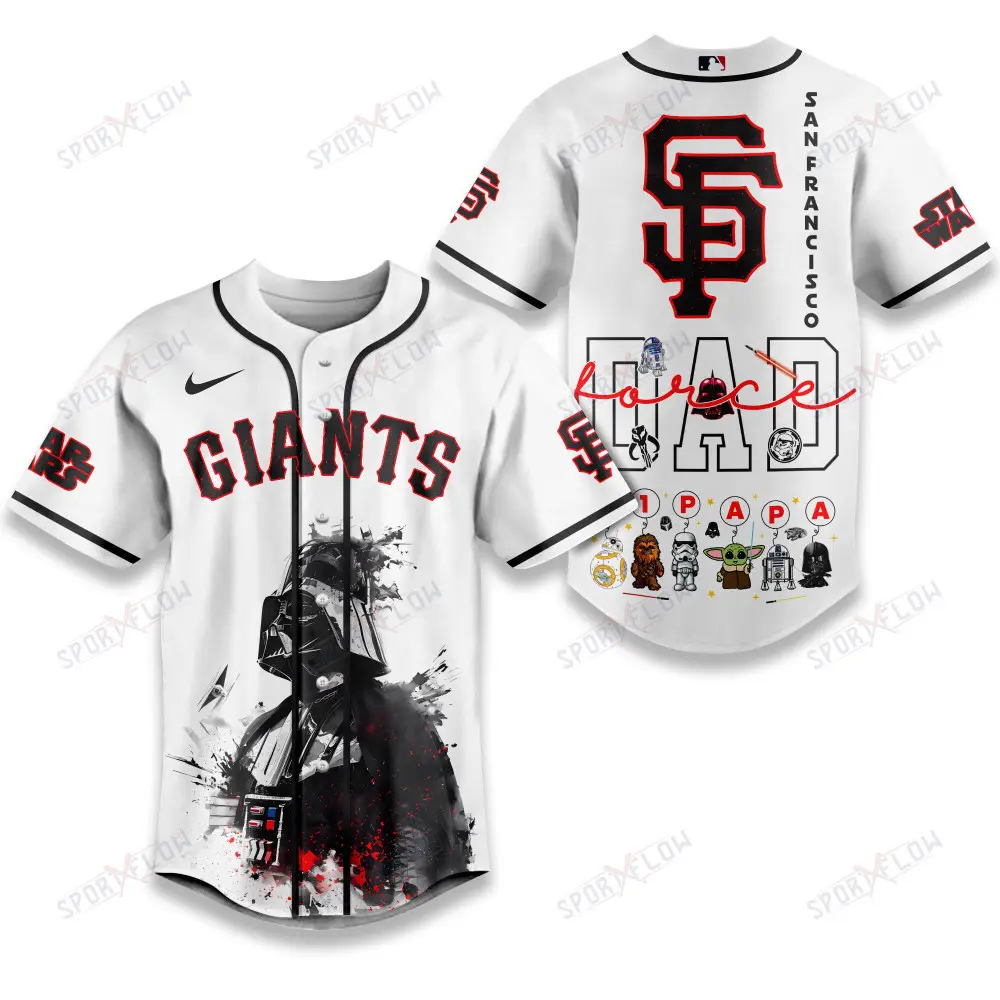 San Francisco Giants X Star Wars The Force Dad Father'S Day Baseball Jersey