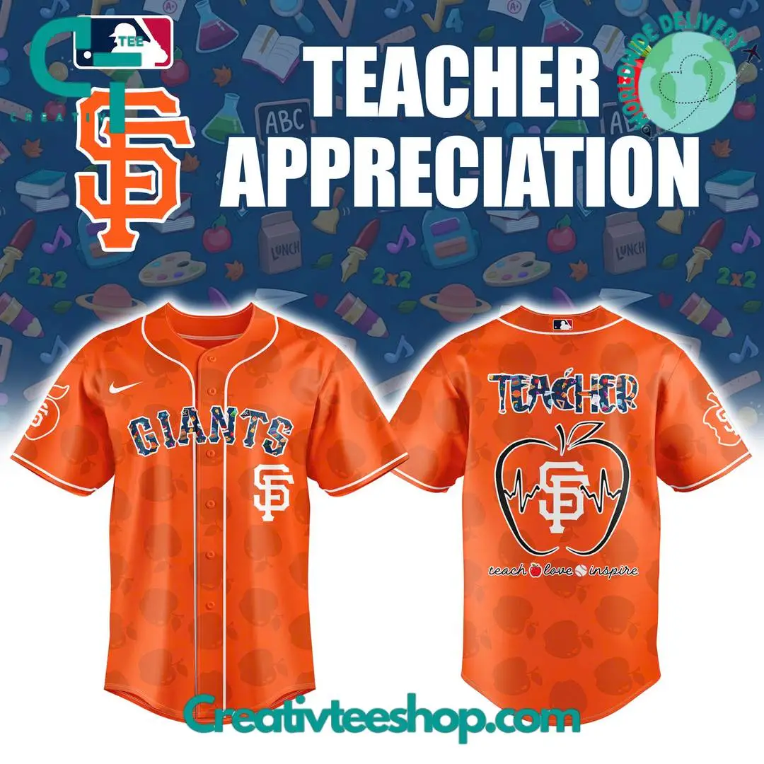 San Francisco Giants X Teacher Appreciation Special Edition Baseball Jersey