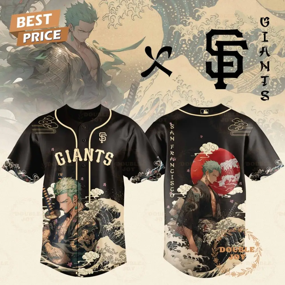 San Francisco Giants Zoro X One Piece 2025 Japan Limited Edition Baseball Jersey