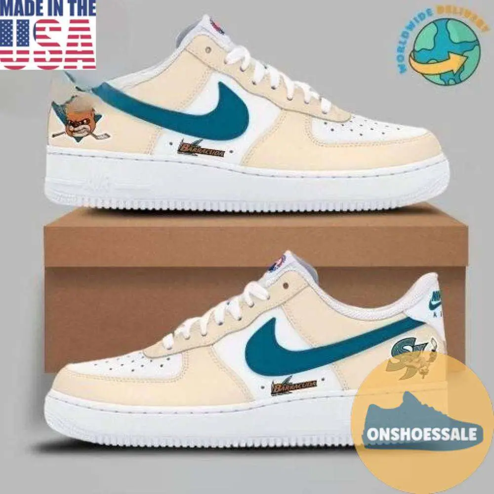 San Jose Barracuda Hockey Limited Edition Air Force 1, Gift For Fans - Best Gift Shoes