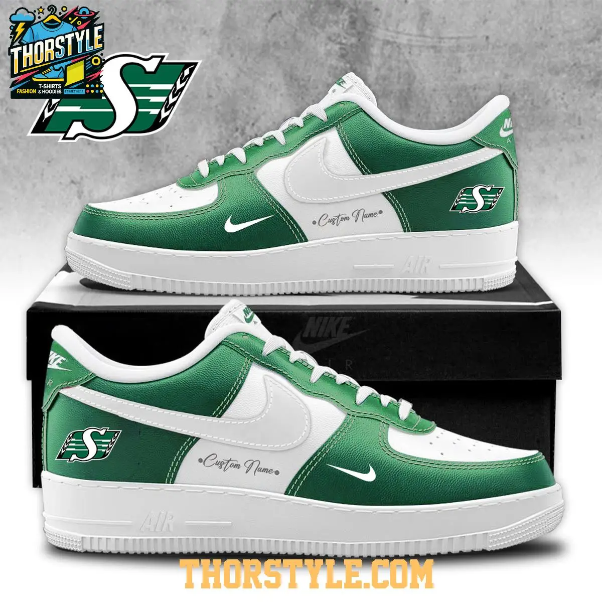 Saskatchewan Roughriders 112th Grey Cup Champions 2025 Air Force 1 Shoes