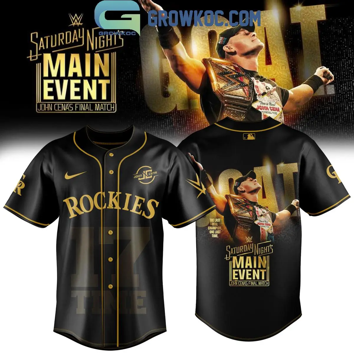 Saturday Night's Main Event John Cena x Colorado Rockies Jersey