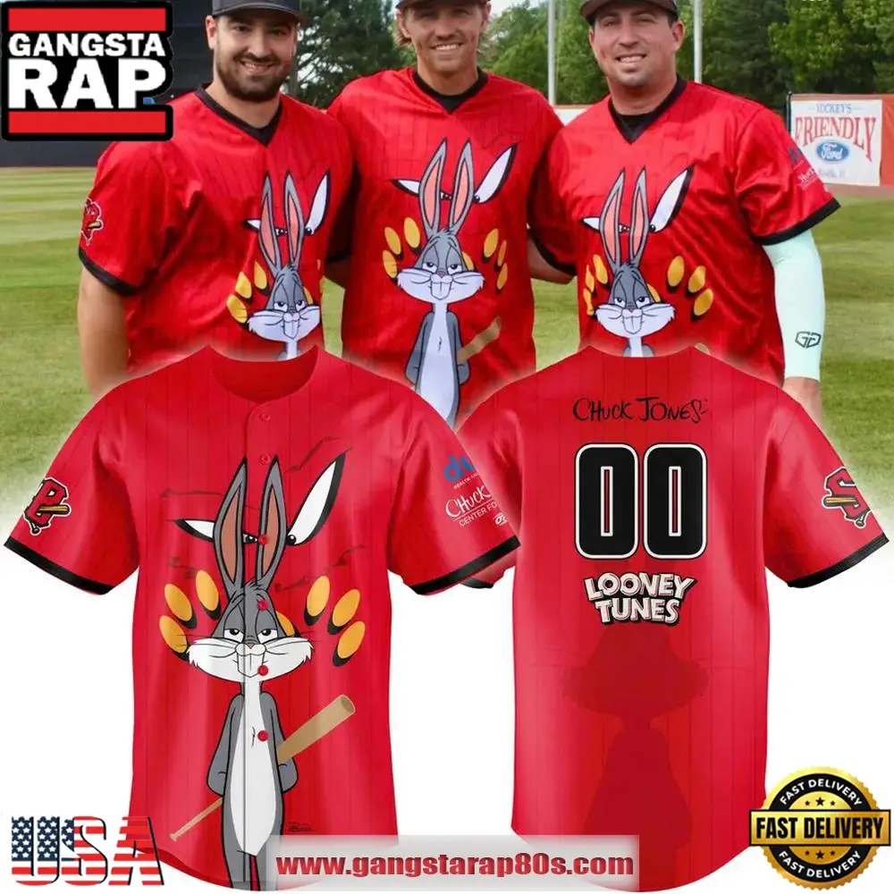 Schaumburg Boomers x Looney Tunes Special Edition Custom Baseball Jersey Schaumburg Boomers x Looney Tunes Special Edition Custom Baseball Jersey - Image 1