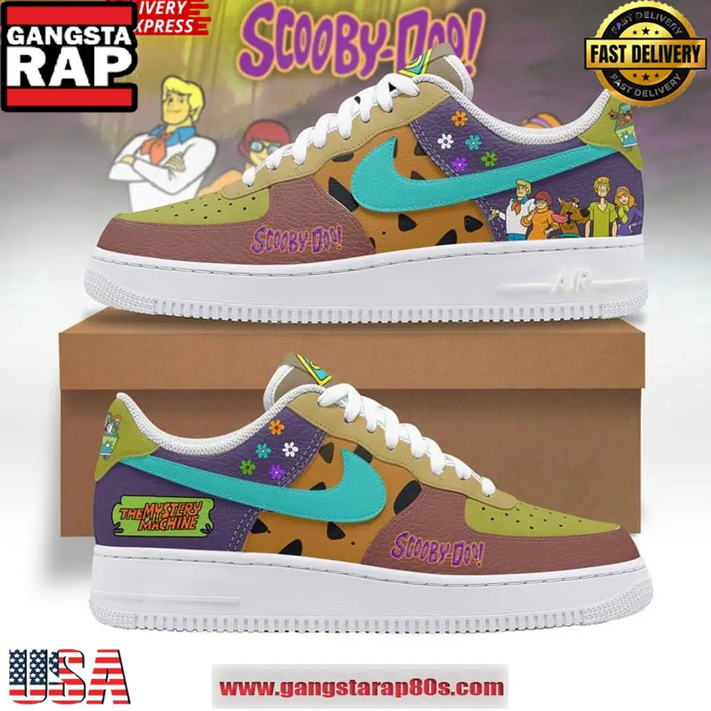 Scooby Doo Mystery Machine Air Force 1 Sneakers Shoes