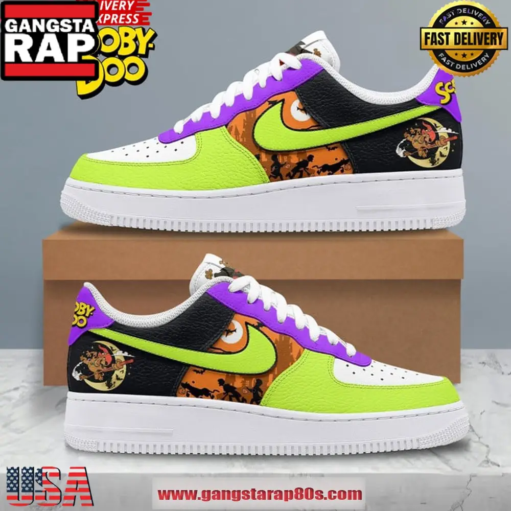Scooby-Doo Mystery Machine Special Limited Air Force 1 Sneakers Shoes Scooby-Doo Mystery Machine Special Limited Air Force 1 Sneakers Shoes - Image 1