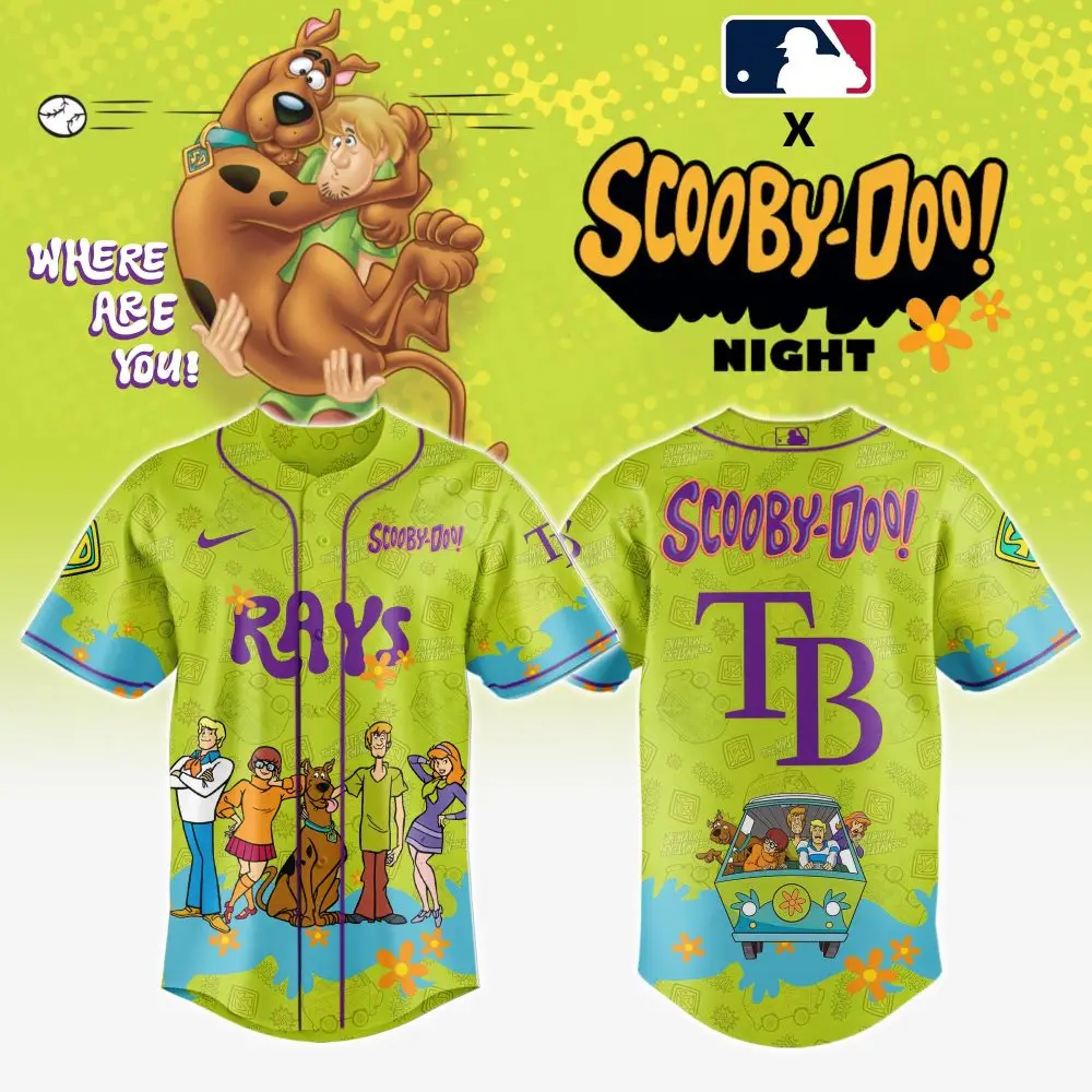 Scooby-Doo X Mlb Rays Jersey – Limited Edition Fan Gear For Scooby Lovers!