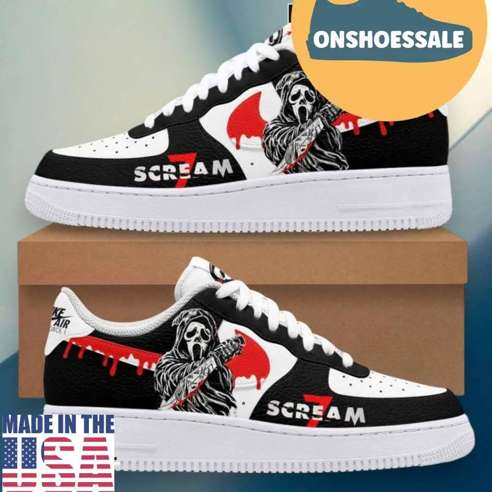 Scream 7 Premium Air Force 1 Shoes, Gift For Fans - Best Gift Shoes