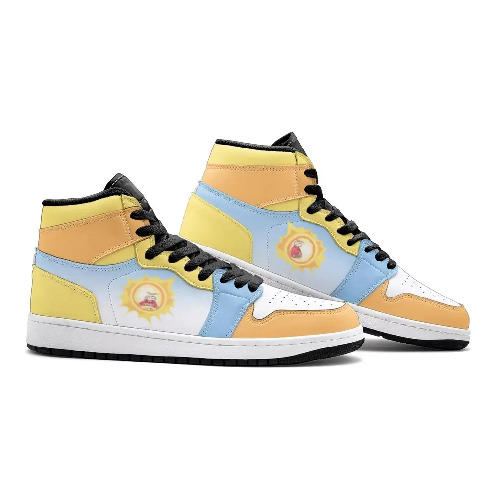 Screaming Sun Rick And Morty Air Jordan 1 High Top Shoes