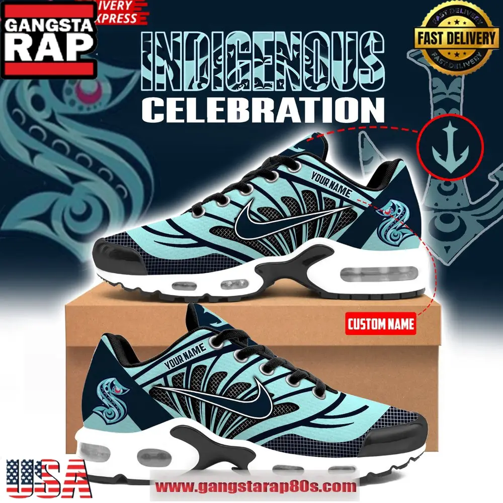 Seattle Kraken Indigenous Peoples Night Custom Air Max Plus Shoes Running Sneakers