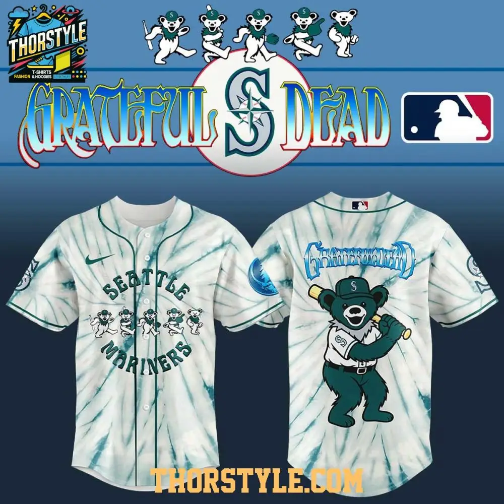 Seattle Mariners 2025 Grateful Dead Dead & Company Baseball Jersey