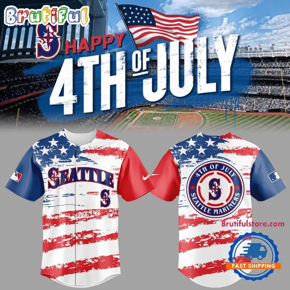 Seattle Mariners Happy 4th of July 2025 Baseball Jersey