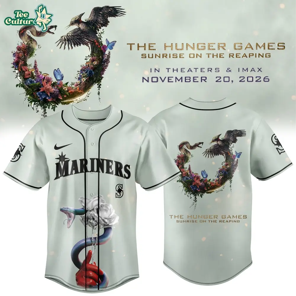Seattle Mariners MLB x The Hunger Games  2026 Sunrise on the Reaping Jersey