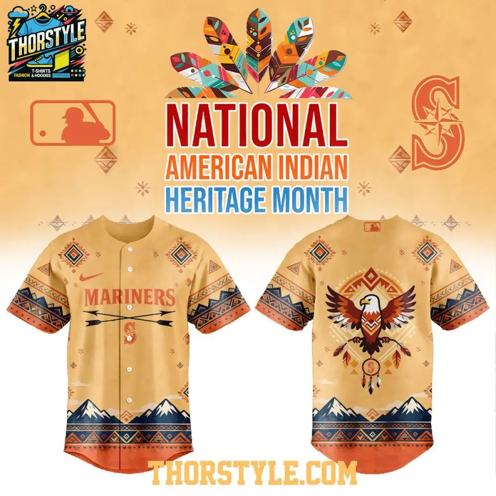 Seattle Mariners National American Indian Heritage Month 2026 Baseball Jersey