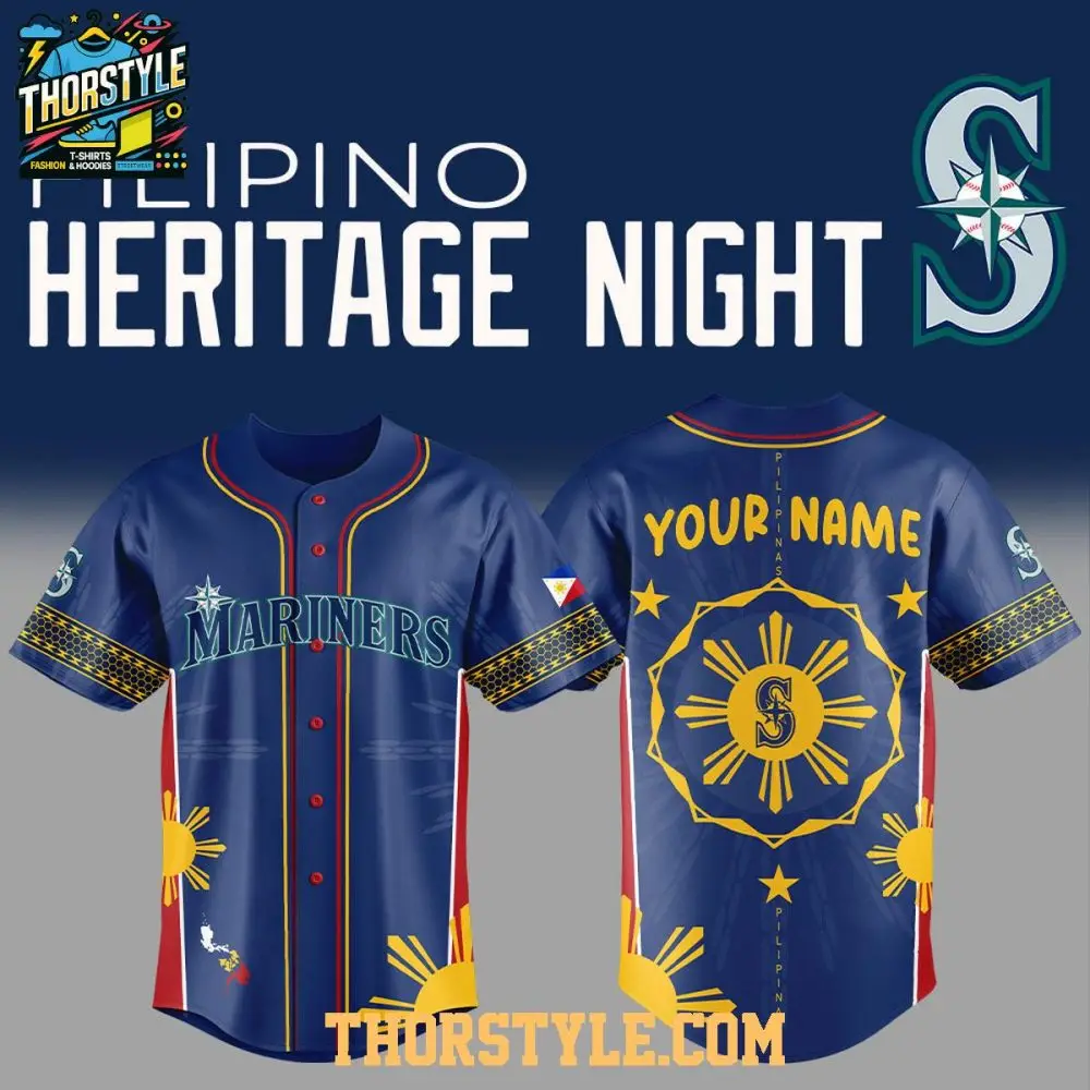 Seattle Mariners Pinoy Filipino Heritage 2025 Culture Baseball Jersey