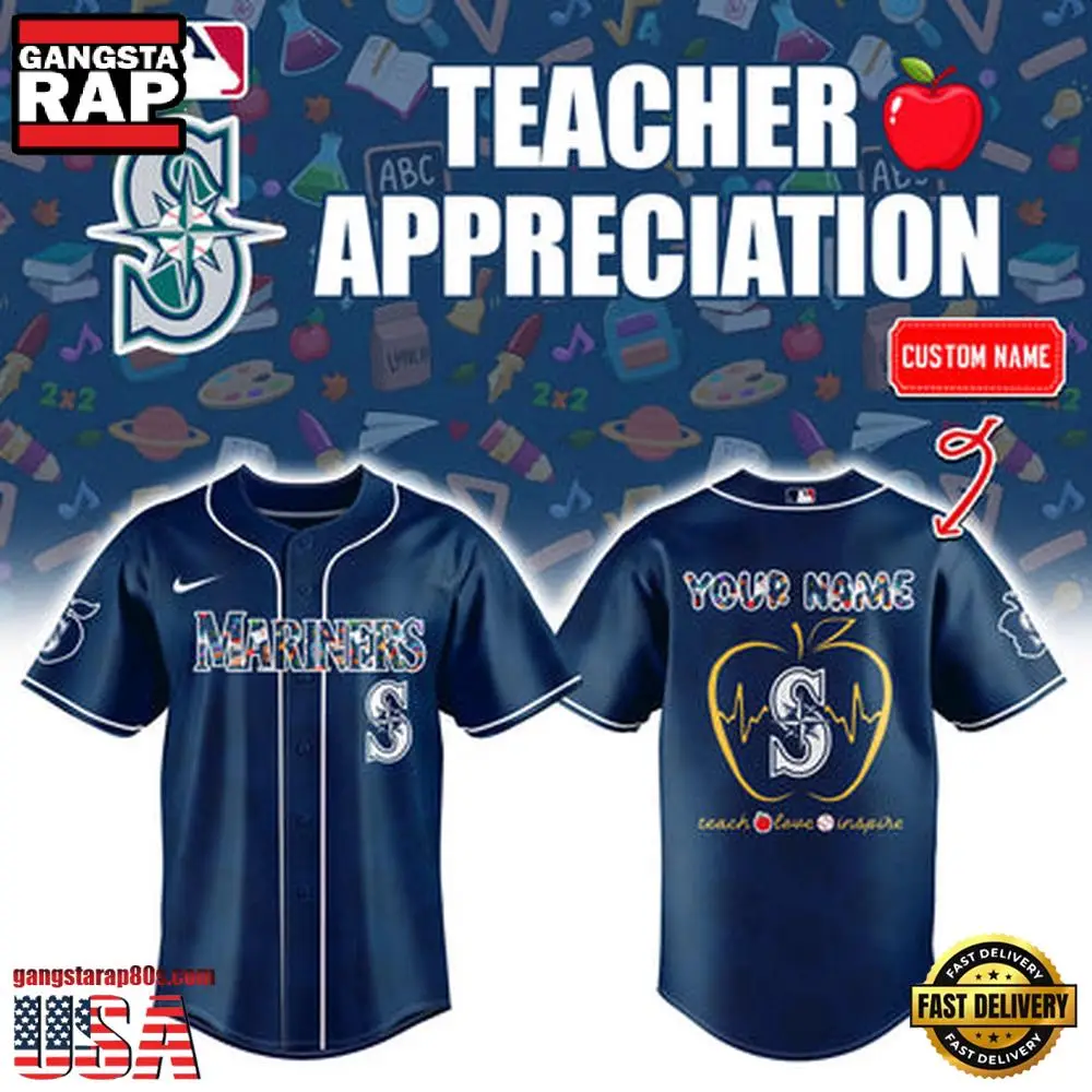 Seattle Mariners TEACHER NIGHT 2025 Limited CustomBaseball Jersey Shirt