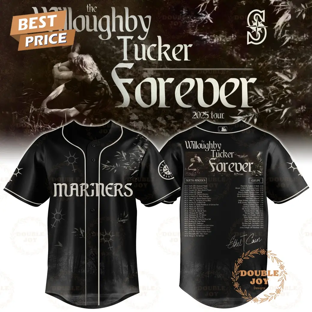Seattle Mariners - The Willoughby Tucker Forever 2025 Tour Black Baseball Jersey