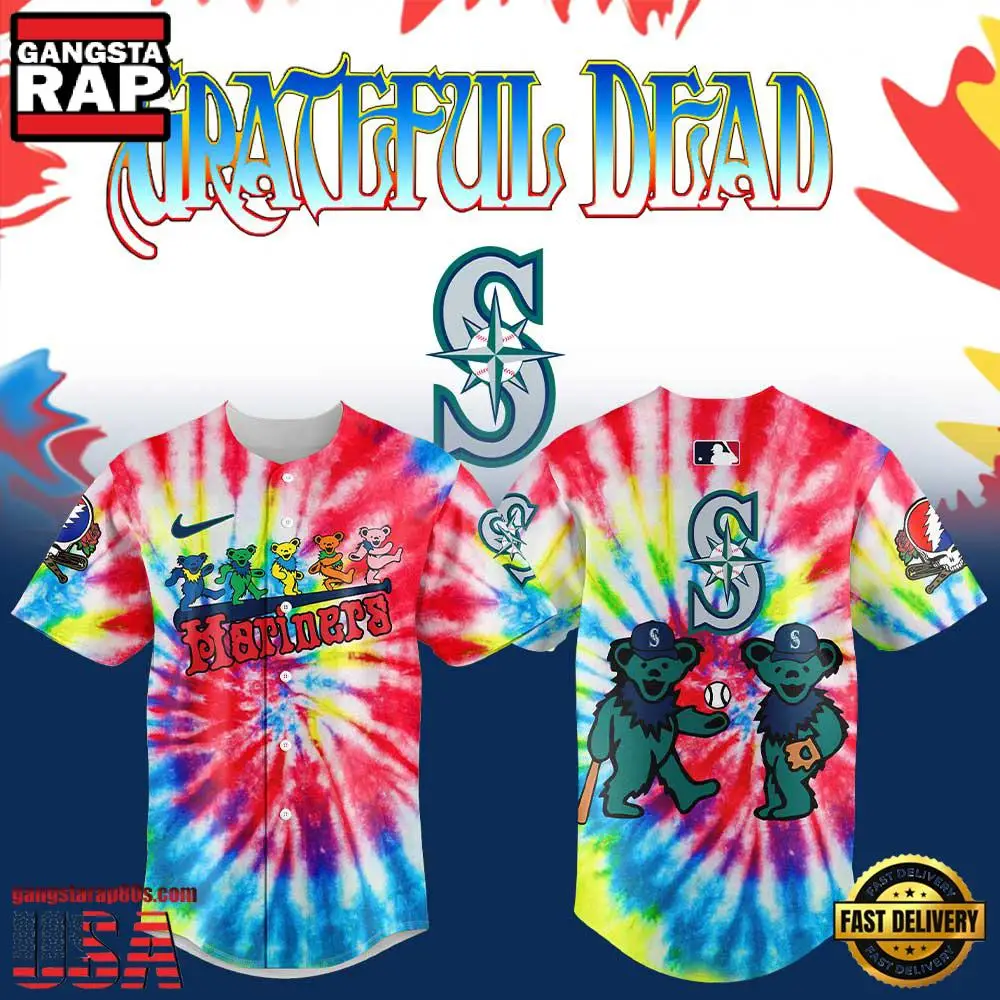 Seattle Mariners x Grateful Dead 2025 NewBaseball Jersey Shirt