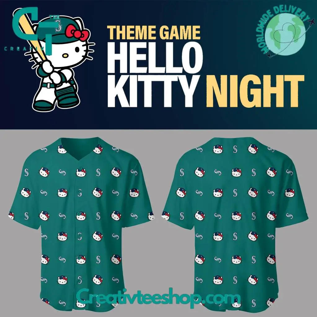 Seattle Mariners X Hello Kitty Special Design 2025 Baseball Jersey