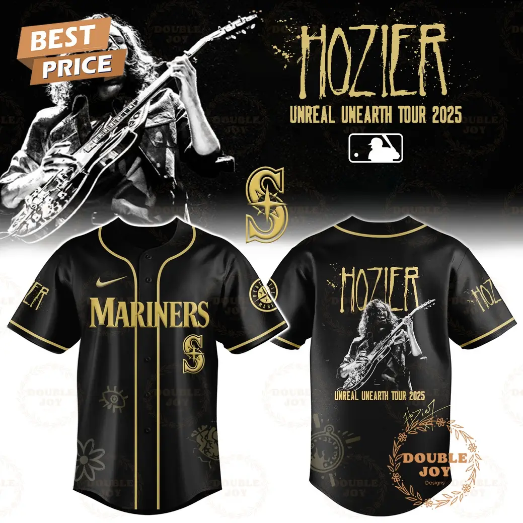 Seattle Mariners x HOZIER Tour 2025 Unreal Unearth Edition Baseball Jersey Seattle Mariners x HOZIER Tour 2025 Unreal Unearth Edition Baseball Jersey - Image 1