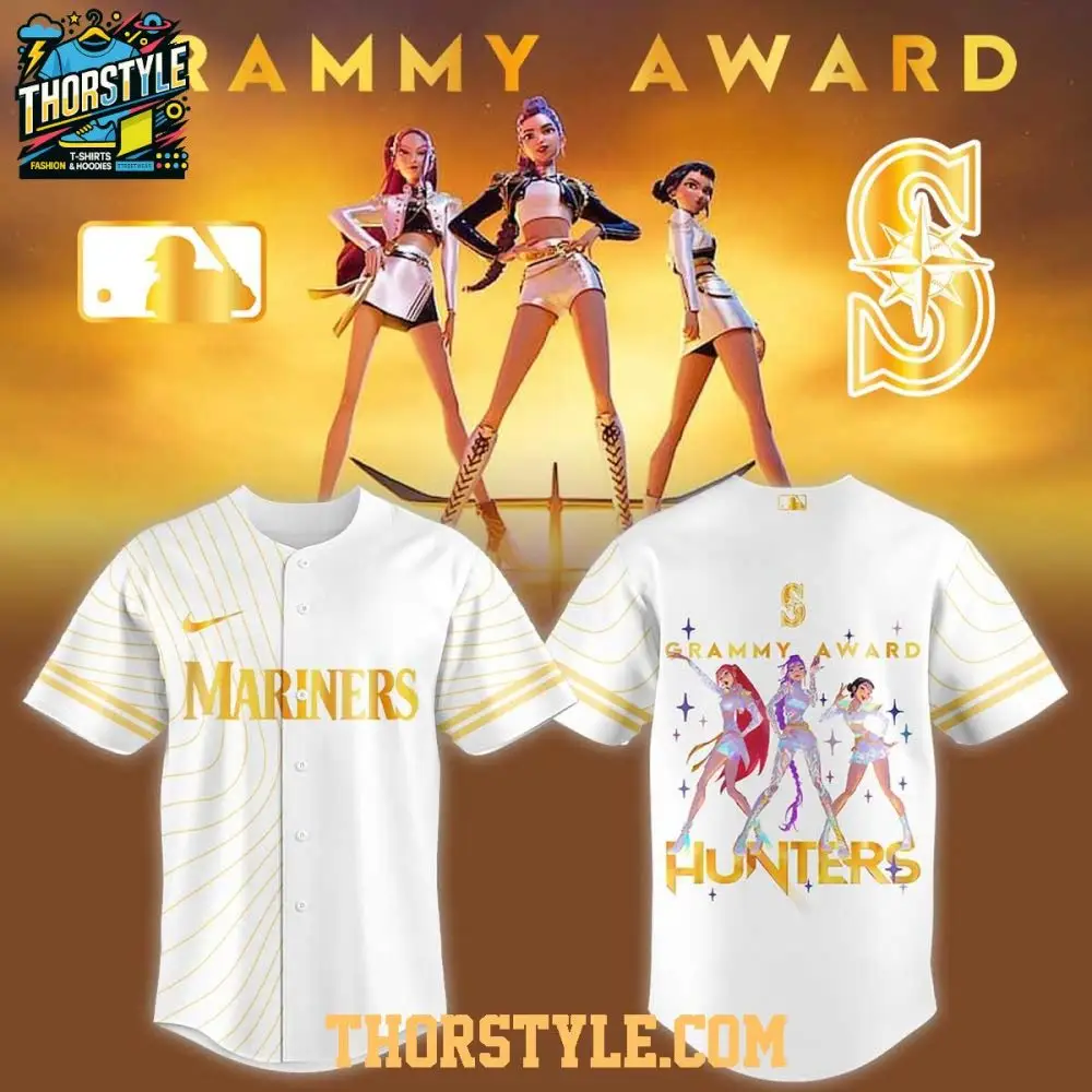 Seattle Mariners X Kpop Demon Hunters 2026 Grammys Personalized Baseball Jersey