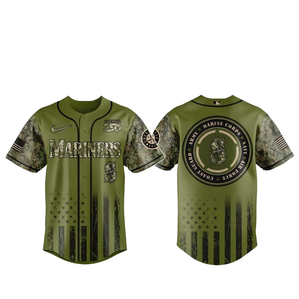 Seattle Mariners x Military Appreciation Night 2026 Baseball Jersey - Tazila