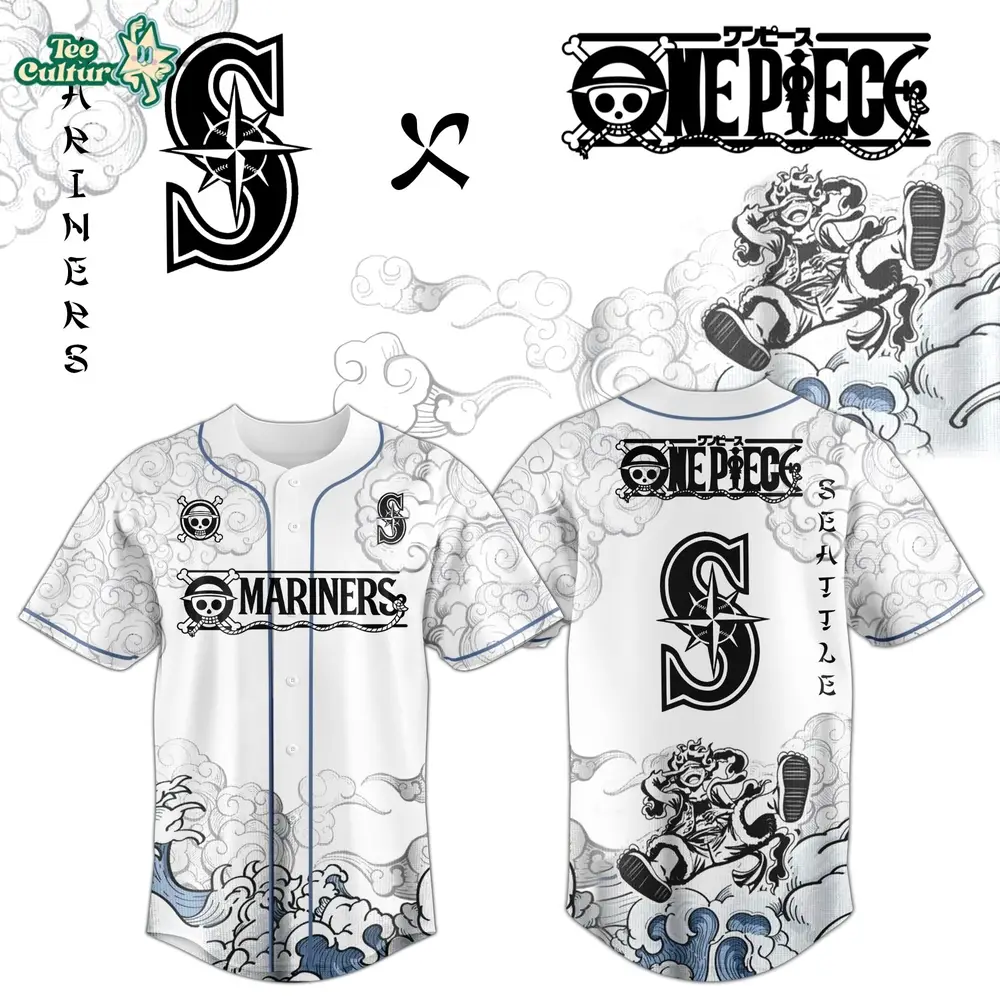 Seattle Mariners x One Piece Jersey 2026 Luffy Gear 5