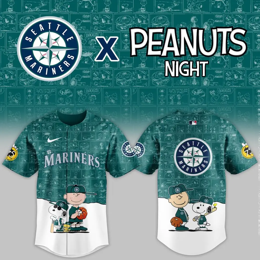Seattle Mariners X Peanuts Night Jersey – Limited Edition Baseball Apparel