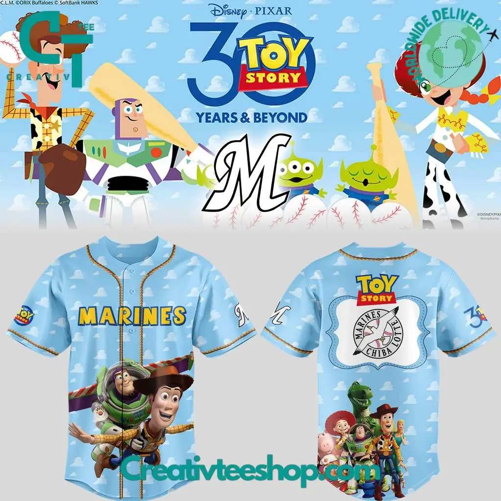 Seattle Mariners X Toy Story 30 Years Anniversary Special Baseball Jersey