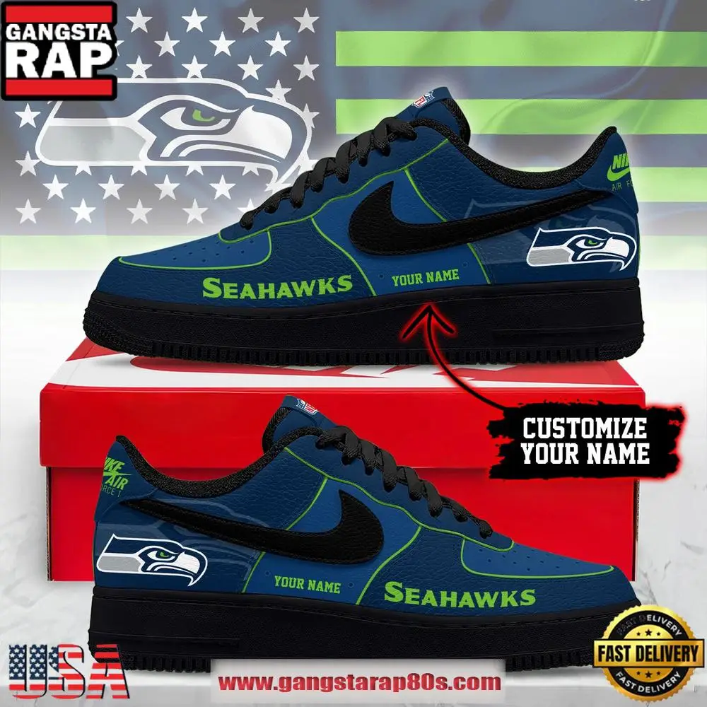 Seattle Seahawks New 2026 Version NFL Custom Air Force 1 Running Sneakers Shoes